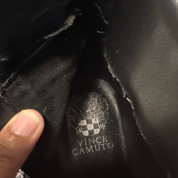 Vince Camuto Black Lace-Up Boots - Picture 4 of 7